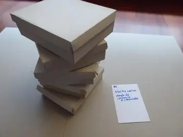 B4 5 boites carton plié fabrication domestique