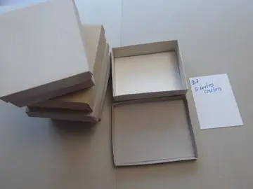 B7 5 boites carton plié, fabrication domestique