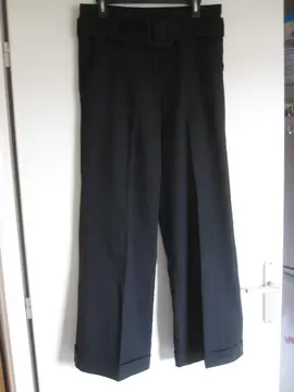 Pantalon noir rayé T40 Cache cache