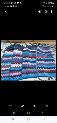 Dessus de chaises X 4 - crochet