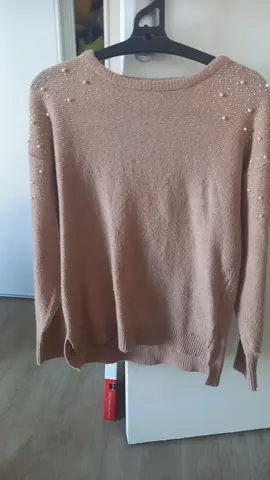 Pull femme beige foncé-marron clair T34-36