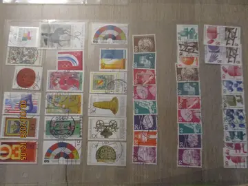 48 timbres oblitérés Allemagne