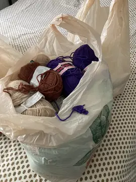 Laine et coton a crocheter