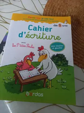 cahier d écriture