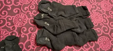 lot mi chaussettes sport noires 31 34