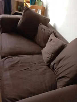 canapé marron chocolat
