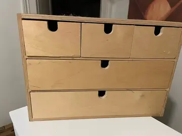 boîte rangement bois brut