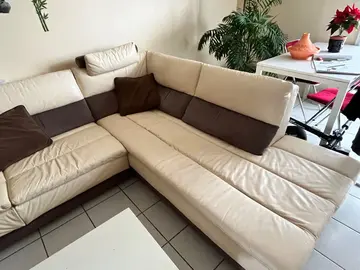 canapé d’angle en cuir