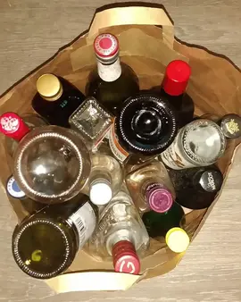 sac de bouteilles a bouchon a vis