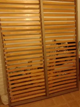 lit 2 places en bois