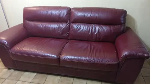 Canapé bordeaux