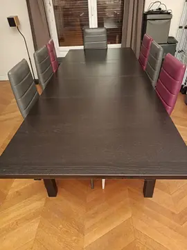 grande table à salon avec rallonges
