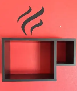 Étagère tasse noire