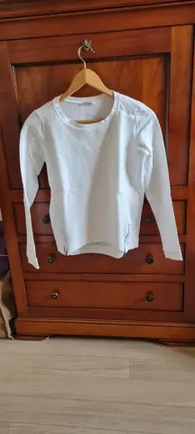 pull blanc camaïeu
