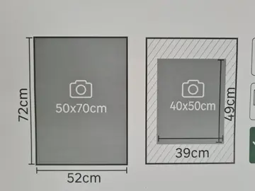 passe-partout pour grand cadre photo