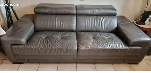 canapé cuir 3 places