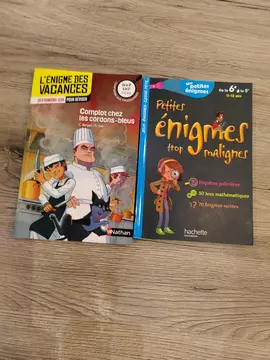 Livres d'histoires à énigmes (niveau de la 6e à la 5e)