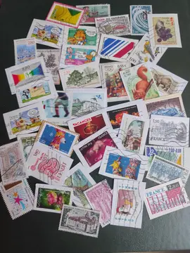 gros lot unique timbres Français