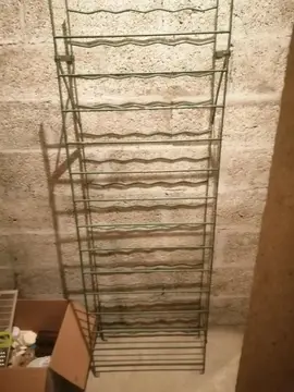 2 casiers métalliques rangement bouteilles