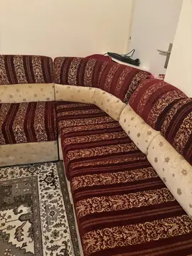 Canapé d'angle + fauteuil