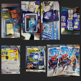 lot de magazines et jeux cartes enfants