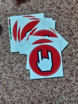 11 autocollants "hard rock"