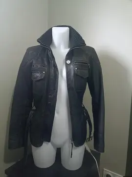 Veste en cuir de porc