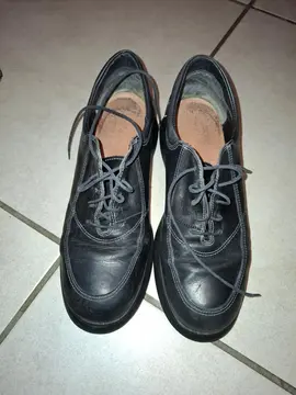 Chausssures femme P 39 plates, noires