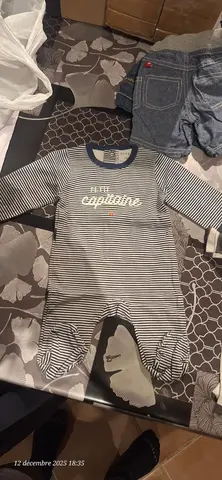 vêtements 1mois