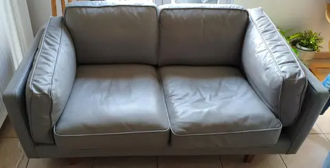 Canapé cuir 2 places