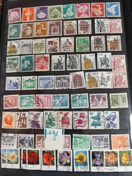 page unique timbres Deutsche bundespost