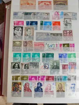 page unique timbres Espagne