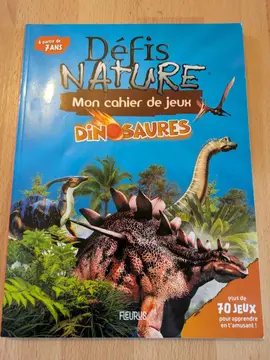 Cahier de jeux dinosaures
