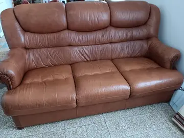 canapé cuir marron
