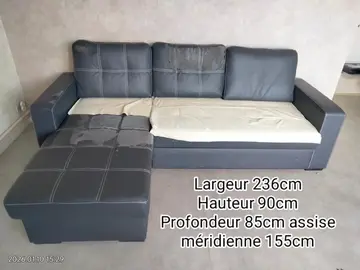 canapé avec méridienne