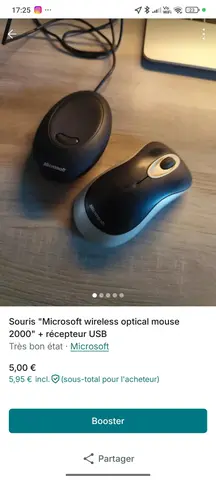 souris + son récepteur