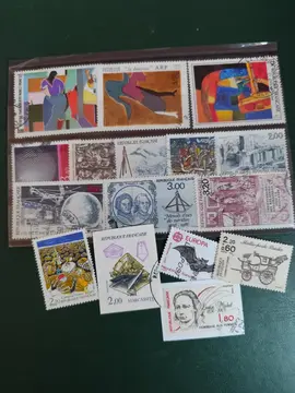 lot unique timbres Français 1986