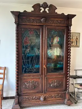 belle bibliothèque baroque portes émaux