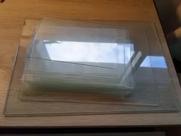 plaque de verre différentes tailles