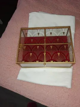 coffret en verre ou boite à thé