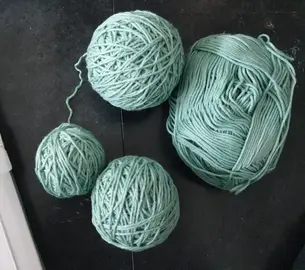 restes pelot coton jade