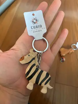porte clef bois zèbre de Namibie
