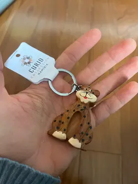 porte clef léopard bois neuf Namibie