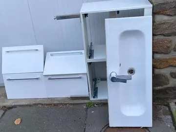 meuble salle de bain et vasque