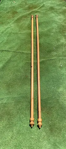 Tringles de rideaux en bois