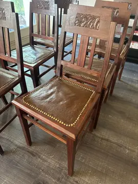 lot de 6 chaises en bois