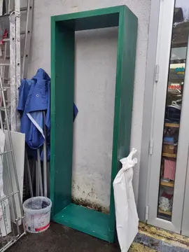 grande etagère meuble vert