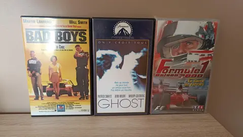 3 films Cassettes VHS originales