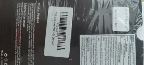 verre protecteur téléphone One Plus 6 T