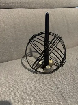 Décoration bougie noire